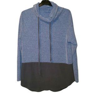 3/$15 Color Block Textured Oversized Cowl Neck Sweater Size Medium